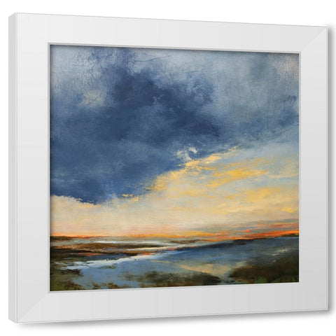Cayucos White Modern Wood Framed Art Print by Dennis, Patrick