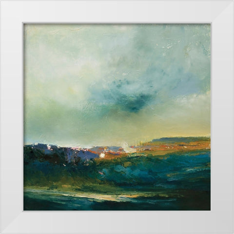 Into Paso White Modern Wood Framed Art Print by Dennis, Patrick