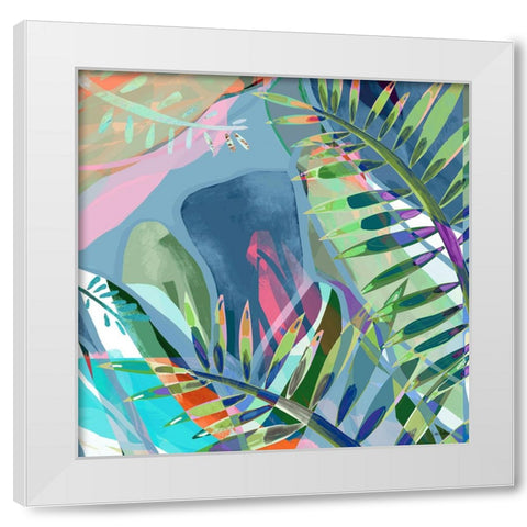 Island Summer White Modern Wood Framed Art Print by Dubois, Lori