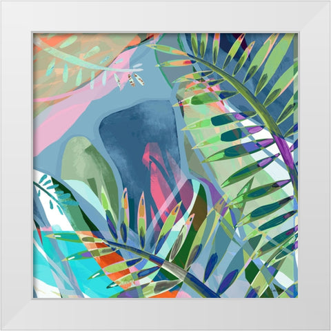 Island Summer White Modern Wood Framed Art Print by Dubois, Lori