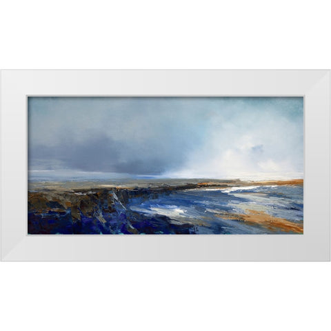 Jagged Point White Modern Wood Framed Art Print by Dennis, Patrick