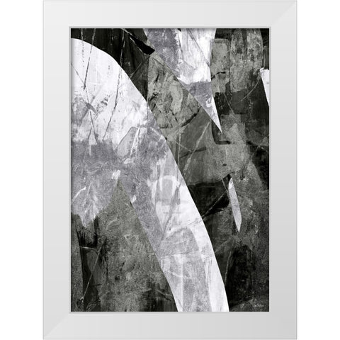Midnight Storm II White Modern Wood Framed Art Print by Dubois, Lori