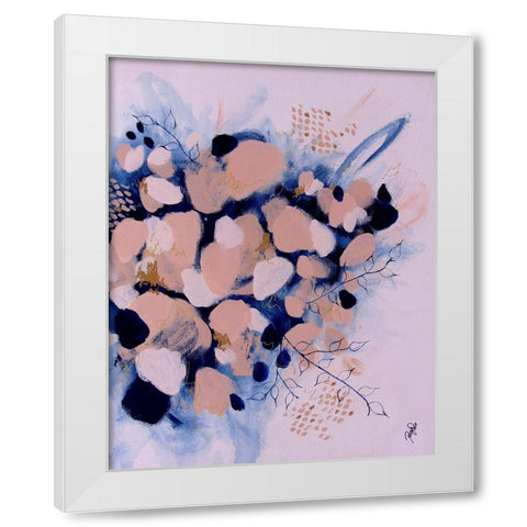 Blooming Beauty White Modern Wood Framed Art Print by DelValle, Patty