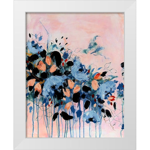 Bridesmaid Two White Modern Wood Framed Art Print by DelValle, Patty