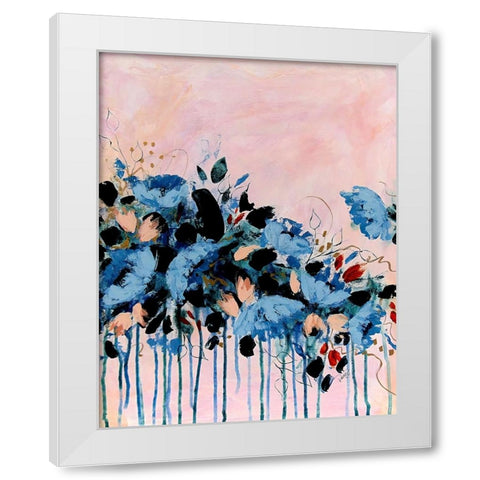 Bridesmaid Three White Modern Wood Framed Art Print by DelValle, Patty