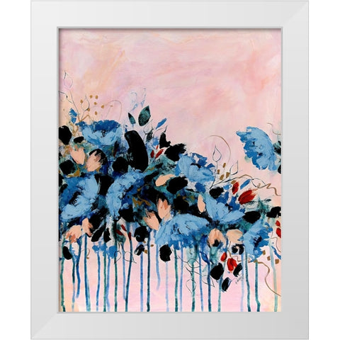 Bridesmaid Three White Modern Wood Framed Art Print by DelValle, Patty