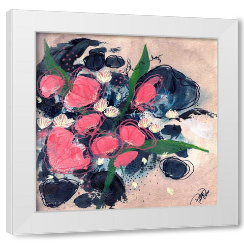 Secret Place White Modern Wood Framed Art Print by DelValle, Patty