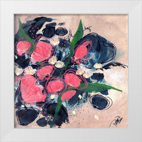 Secret Place White Modern Wood Framed Art Print by DelValle, Patty