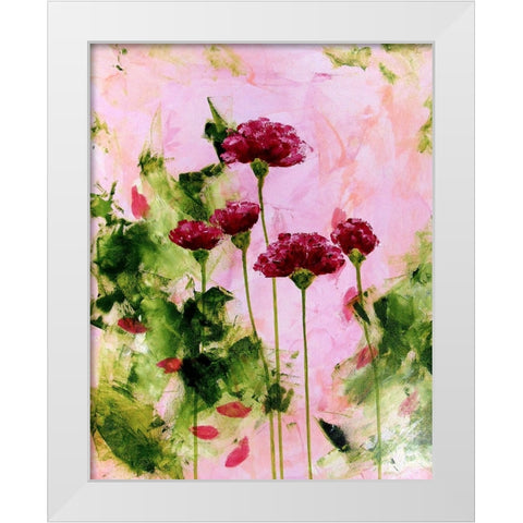 Summer Days White Modern Wood Framed Art Print by DelValle, Patty