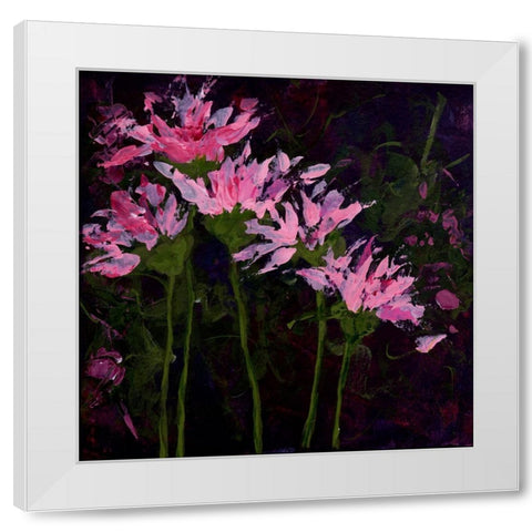 When Evening Comes White Modern Wood Framed Art Print by DelValle, Patty