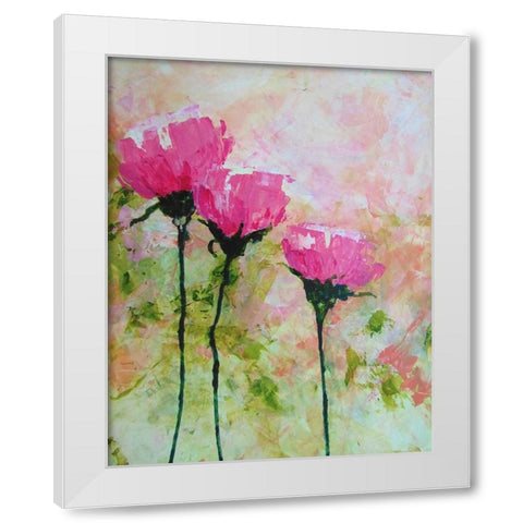 Wide Open White Modern Wood Framed Art Print by DelValle, Patty