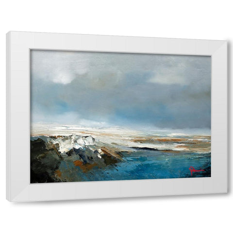 Build Up White Modern Wood Framed Art Print by Dennis, Patrick