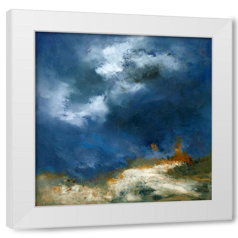 Soft Rise White Modern Wood Framed Art Print by Dennis, Patrick