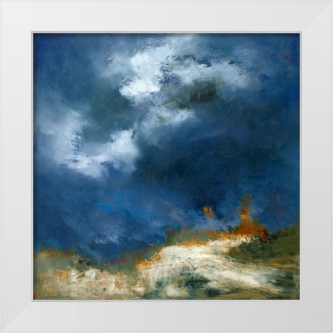 Soft Rise White Modern Wood Framed Art Print by Dennis, Patrick