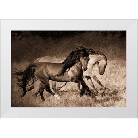 The Dance White Modern Wood Framed Art Print by Dearing, Lisa