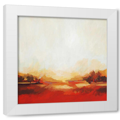 Equinox White Modern Wood Framed Art Print by Davies, Sarah