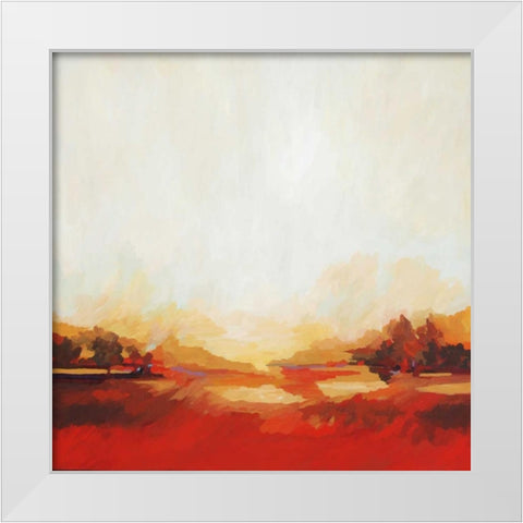 Equinox White Modern Wood Framed Art Print by Davies, Sarah