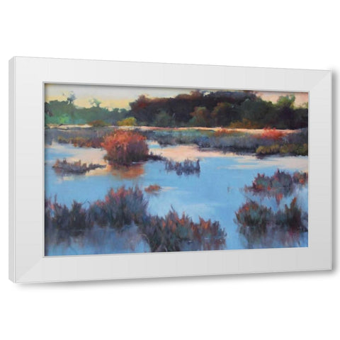 Ace Basin Creek White Modern Wood Framed Art Print by Dukes, Madeline