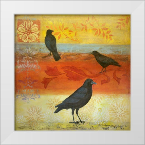 Crow Crossroads White Modern Wood Framed Art Print by Donharl, Margaret