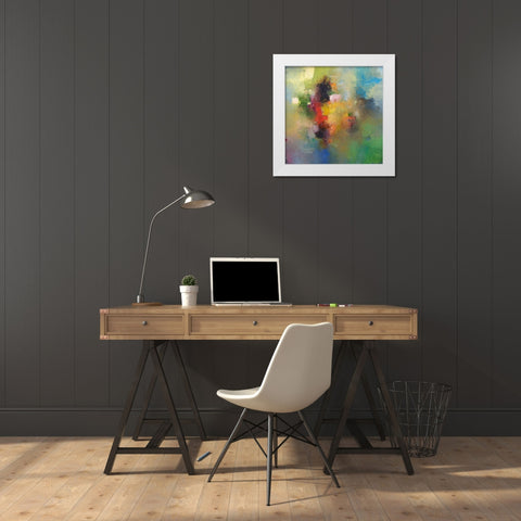 Montego Bay White Modern Wood Framed Art Print by Dickson, Mark