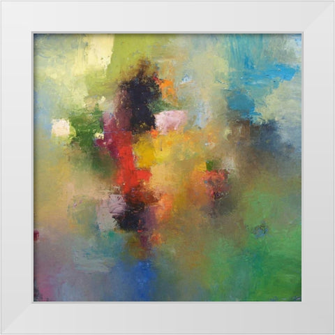 Montego Bay White Modern Wood Framed Art Print by Dickson, Mark