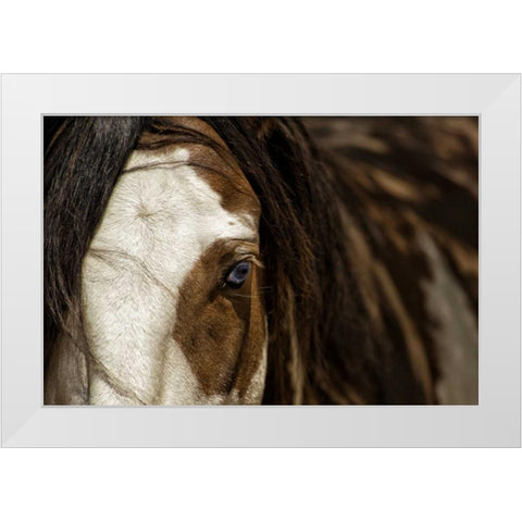 Blue White Modern Wood Framed Art Print by Dearing, Lisa