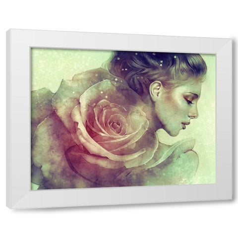 June  White Modern Wood Framed Art Print by Dittman, Anna