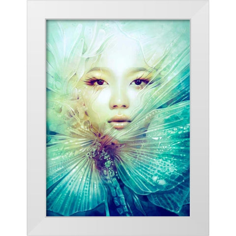 Locust White Modern Wood Framed Art Print by Dittman, Anna