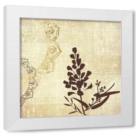 Henna Highlights 2 White Modern Wood Framed Art Print by Duncan-He, Louis