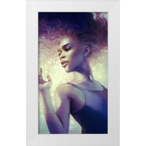 Bead White Modern Wood Framed Art Print by Dittman, Anna