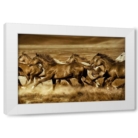 Unbroken White Modern Wood Framed Art Print by Dearing, Lisa