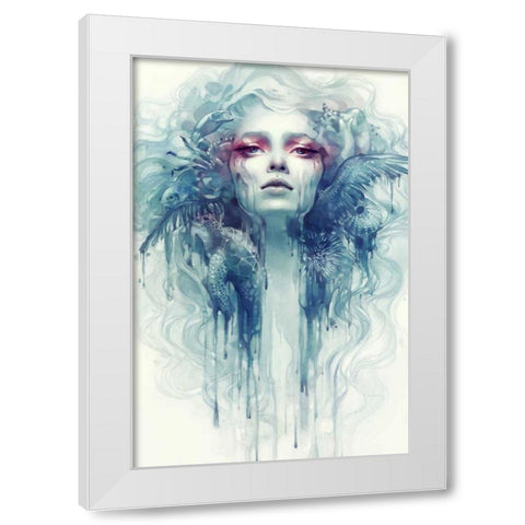 Oil White Modern Wood Framed Art Print by Dittman, Anna