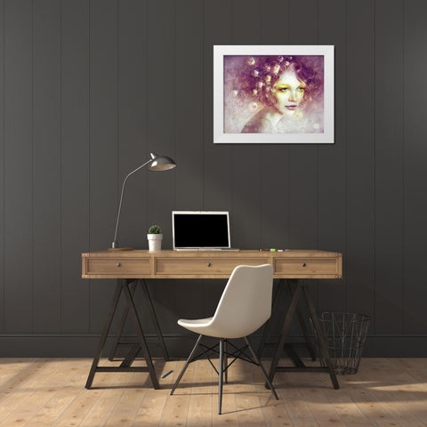 May White Modern Wood Framed Art Print by Dittman, Anna