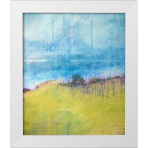 Interwoven Landscape White Modern Wood Framed Art Print by Engeln, Skadi