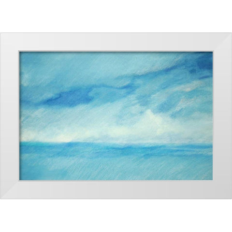 Sky and Sea 3 White Modern Wood Framed Art Print by Engeln, Skadi