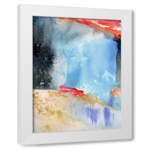 Fields of Gold White Modern Wood Framed Art Print by Edwards, Brazen