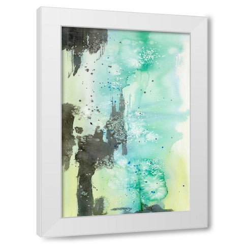 Hold Back The River White Modern Wood Framed Art Print by Edwards, Brazen