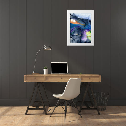 Valley of Neptune White Modern Wood Framed Art Print by Edwards, Brazen