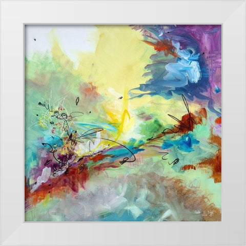 Today Through May White Modern Wood Framed Art Print by Ernst, Heather W.