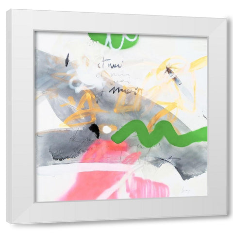 Et Moi-Et Moi White Modern Wood Framed Art Print by Escayo, Alba