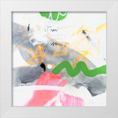 Et Moi-Et Moi White Modern Wood Framed Art Print by Escayo, Alba