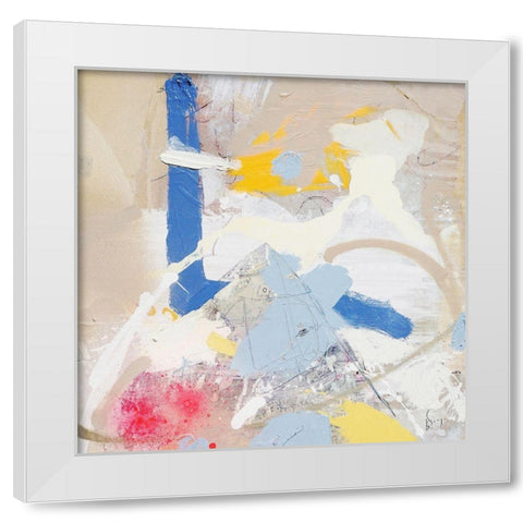 Verano White Modern Wood Framed Art Print by Escayo, Alba