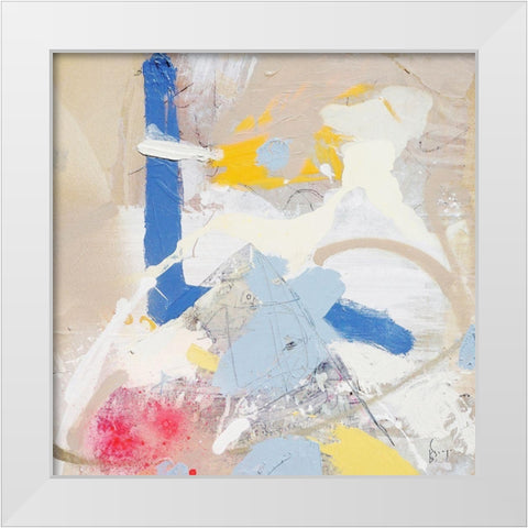 Verano White Modern Wood Framed Art Print by Escayo, Alba