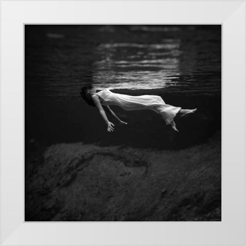 Weeki Wachee Spring Florida - 1947 White Modern Wood Framed Art Print by Frissell, Toni