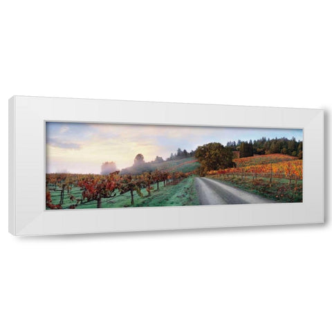 Storybook Mountain White Modern Wood Framed Art Print by Foster, Christopher