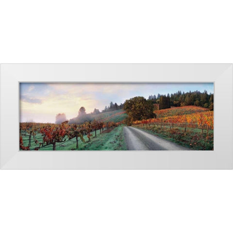 Storybook Mountain White Modern Wood Framed Art Print by Foster, Christopher