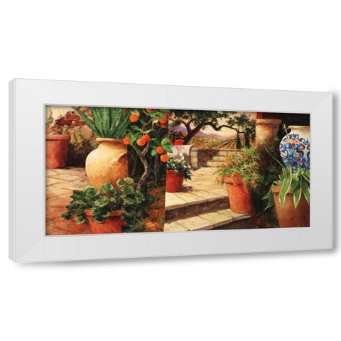 Turo Tuscan Orange White Modern Wood Framed Art Print by Fronckowiak, Art