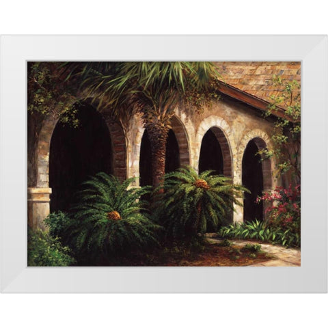 Sago Arches White Modern Wood Framed Art Print by Fronckowiak, Art