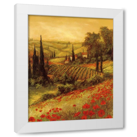 Toscano Valley II White Modern Wood Framed Art Print by Fronckowiak, Art