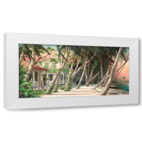 Island House White Modern Wood Framed Art Print by Fronckowiak, Art